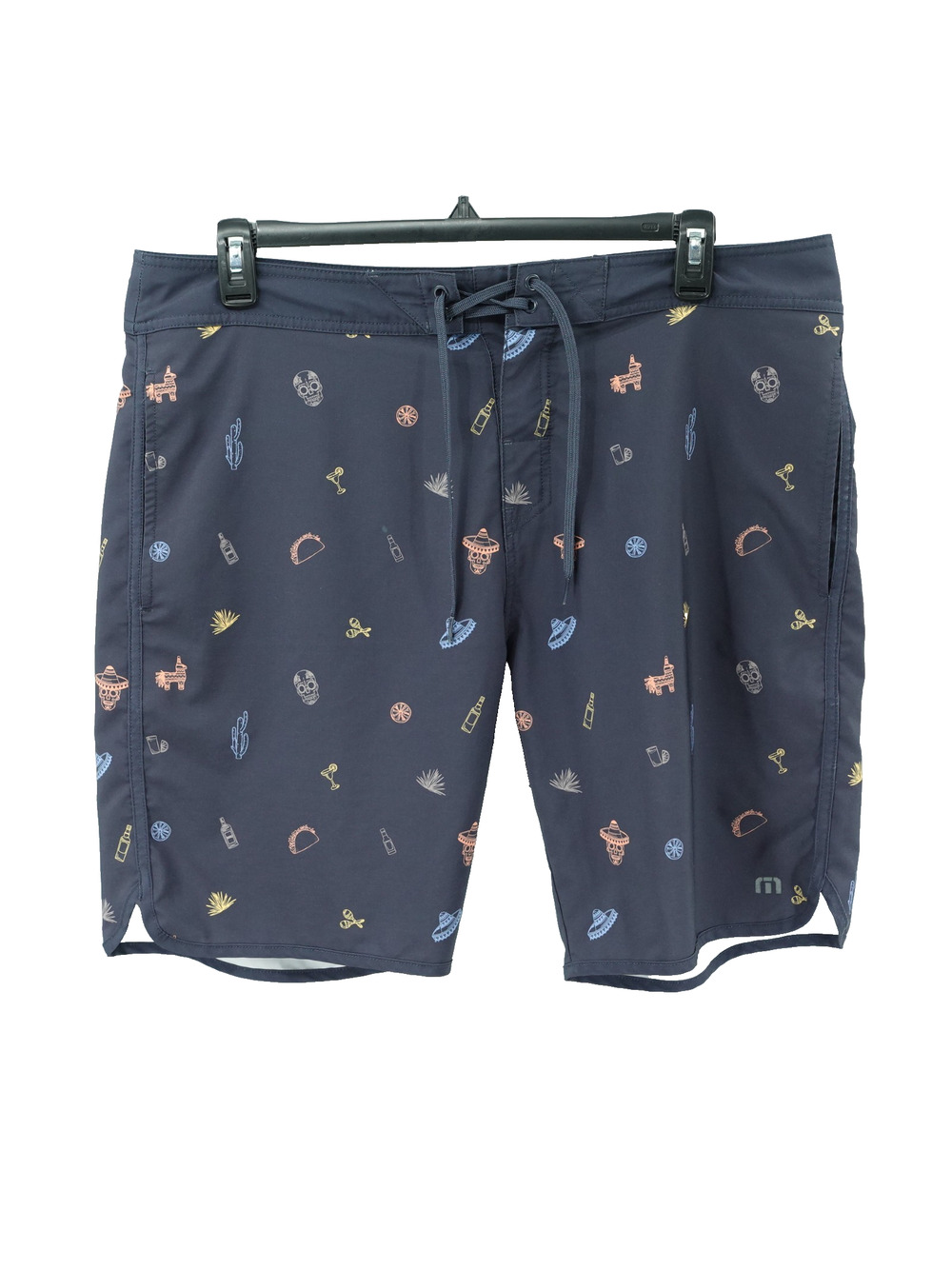 Travis Mathew Board Shorts SZ 40 10" Sunset Mojito Athleticwear Swimwear Casual